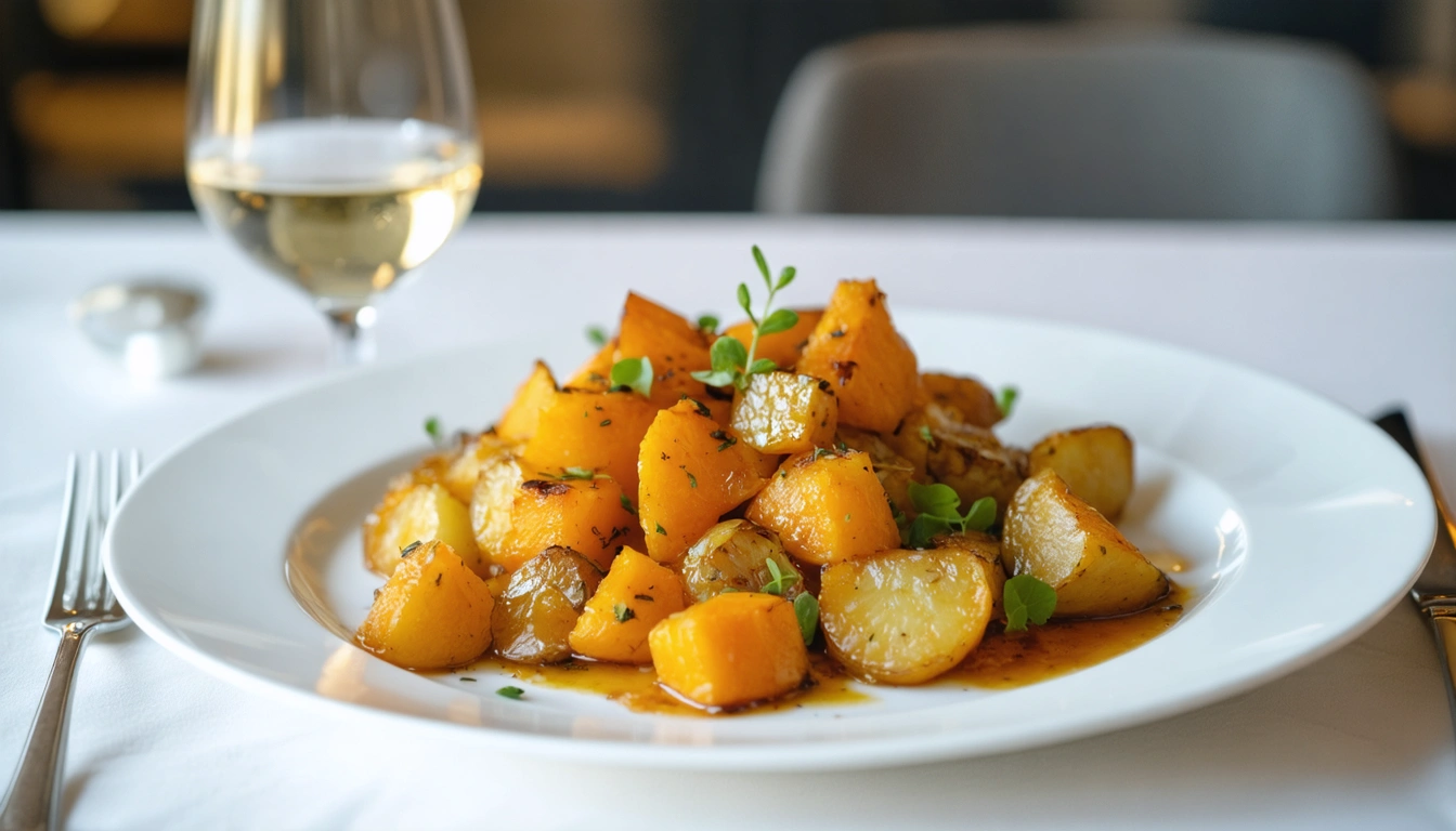 zucca e patate al forno